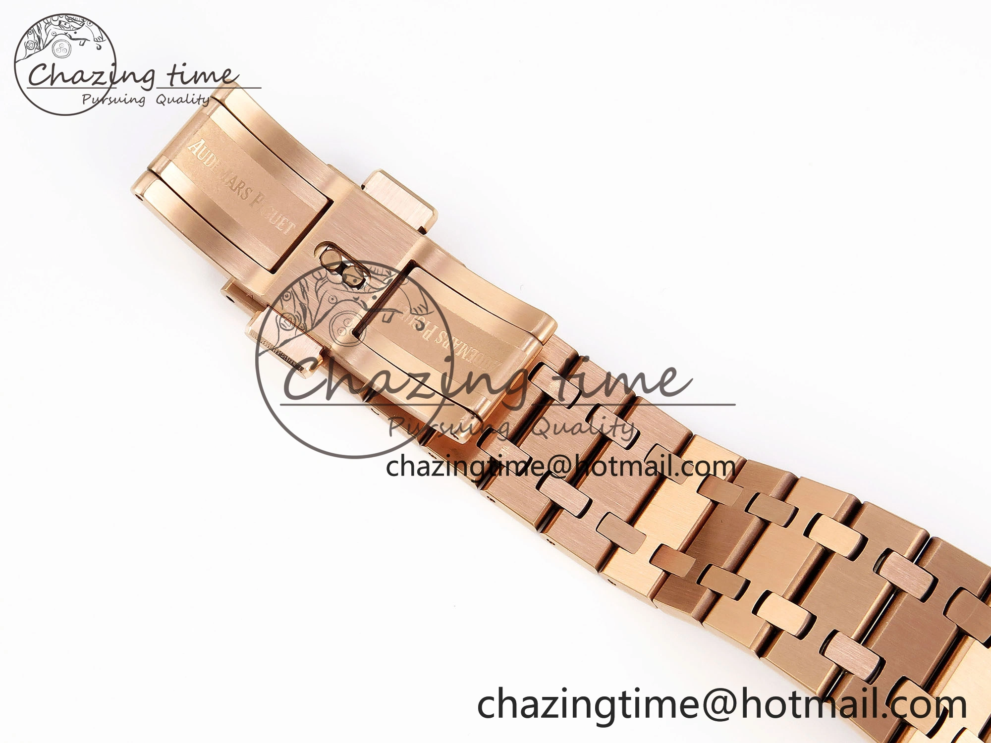 ROYAL OAK 34MM RG BF BEST EDITION WHITE DIAL DIAMONDS BEZEL ON RG BRACELET A5800