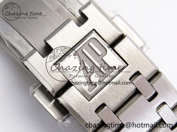 ROYAL OAK 34MM SS BF BEST EDITION BLUE DIAL DIAMONDS BEZEL ON SS BRACELET A5800