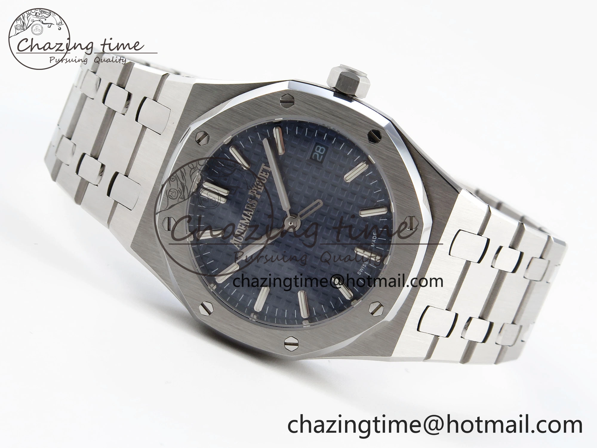 ROYAL OAK 34MM SS BF BEST EDITION BLUE DIAL ON SS BRACELET A5800