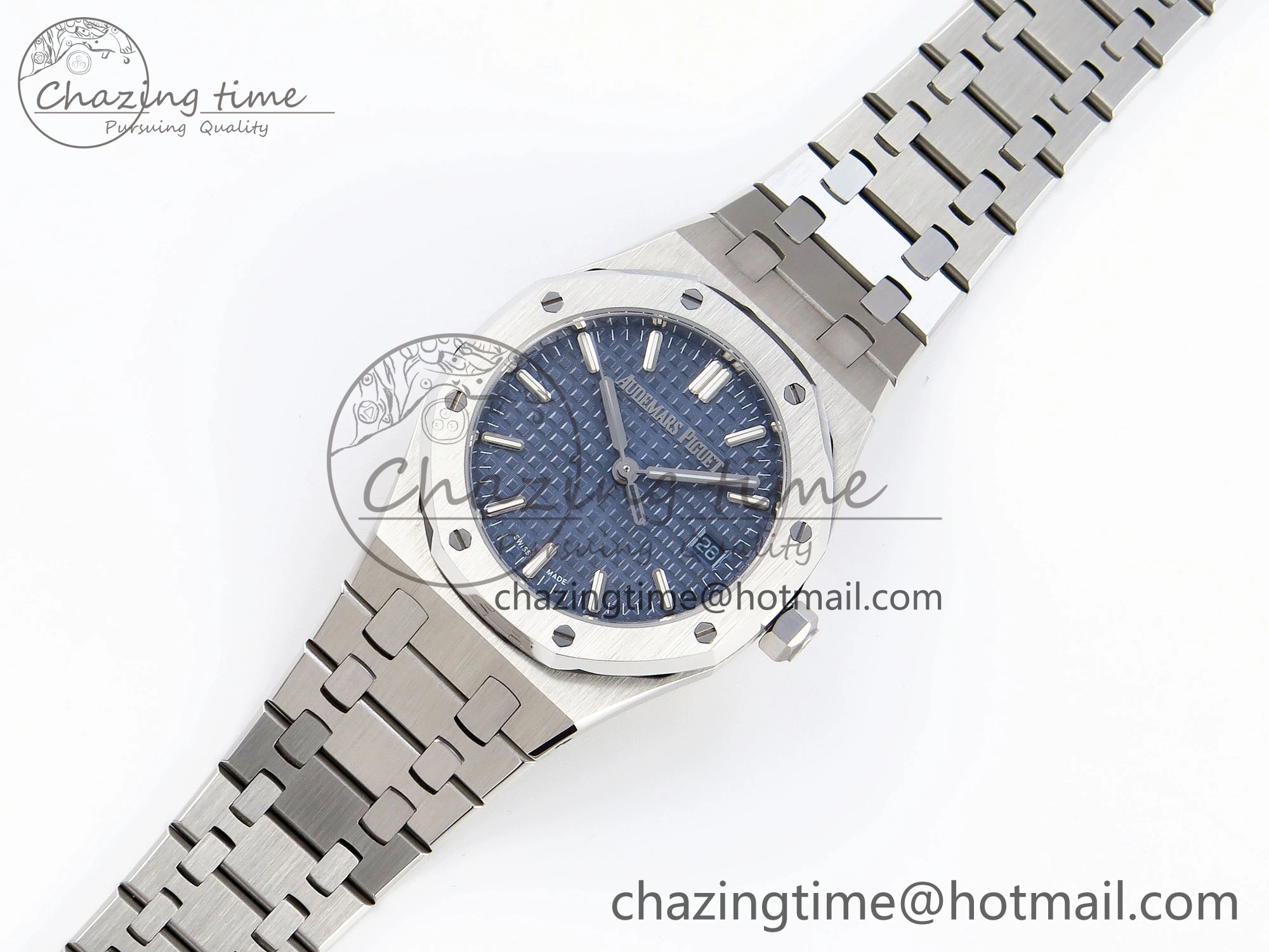 ROYAL OAK 34MM SS BF BEST EDITION BLUE DIAL ON SS BRACELET A5800