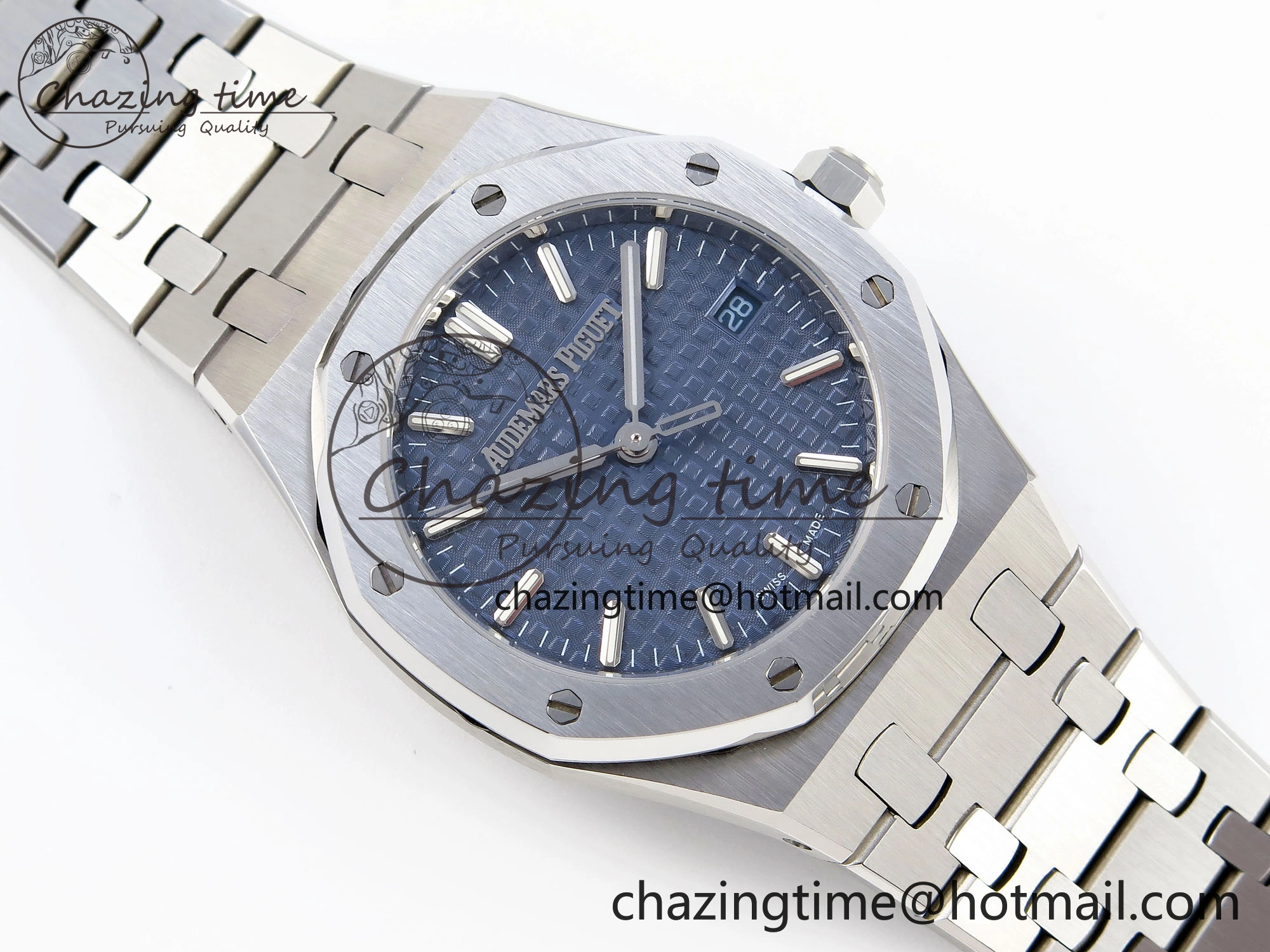 ROYAL OAK 34MM SS BF BEST EDITION BLUE DIAL ON SS BRACELET A5800