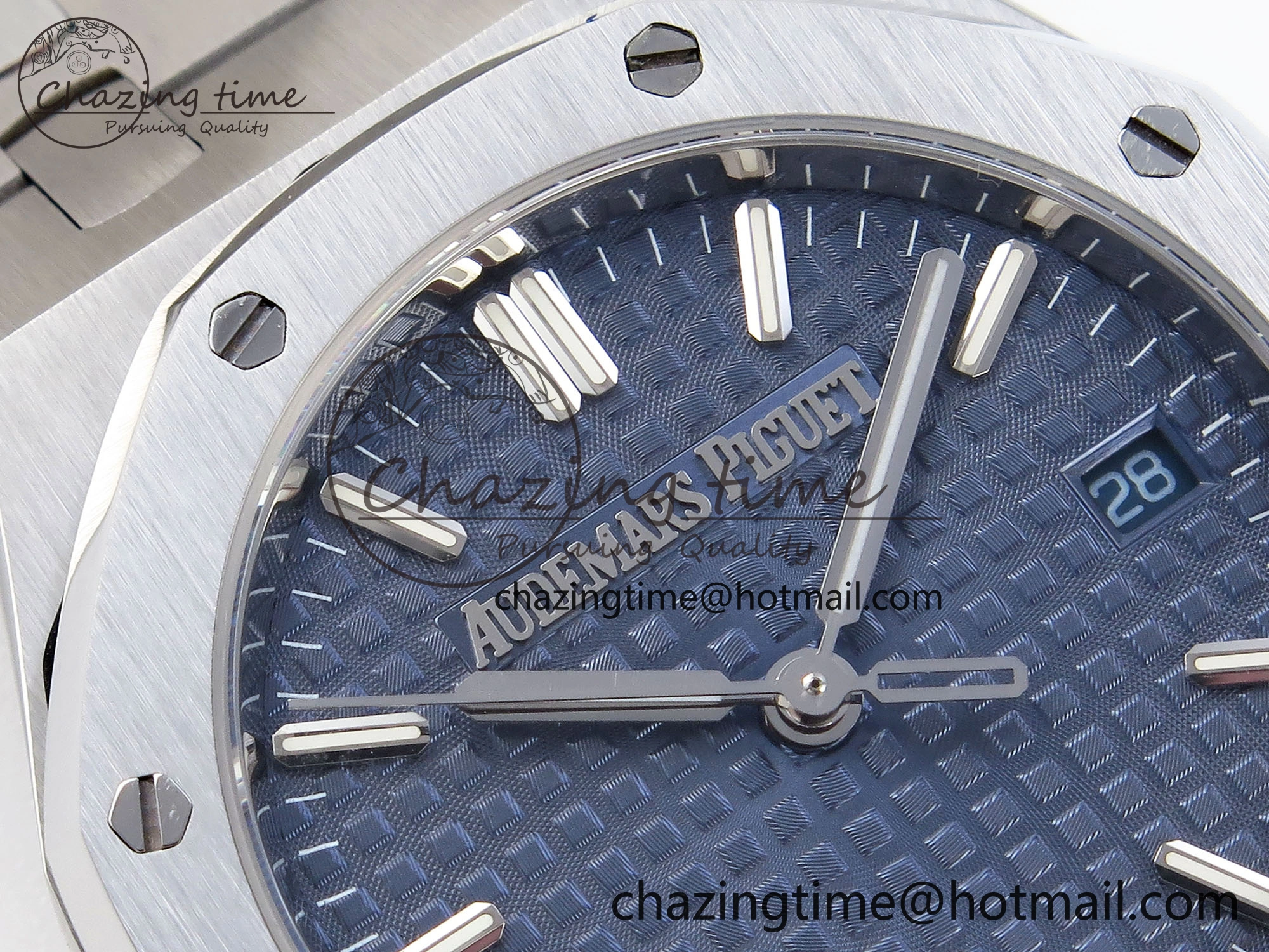 ROYAL OAK 34MM SS BF BEST EDITION BLUE DIAL ON SS BRACELET A5800