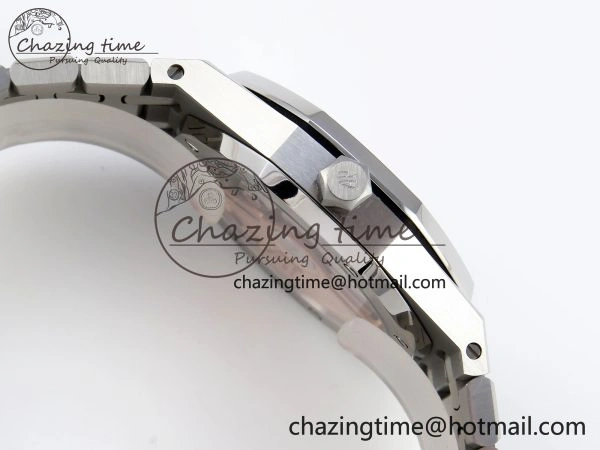 ROYAL OAK 34MM SS BF BEST EDITION BLUE DIAMONDS DIAL DIAMONDS BEZEL ON SS BRACELET A5800