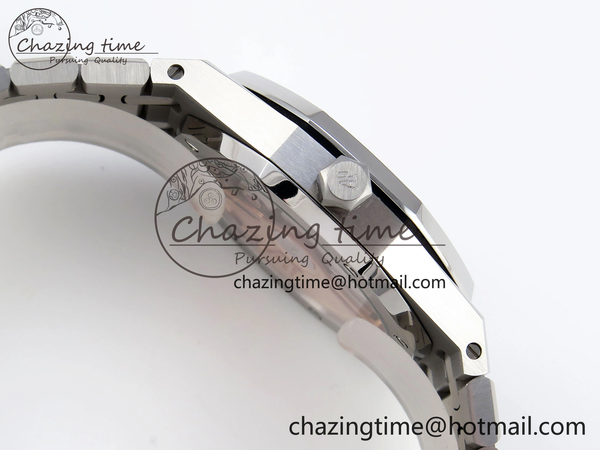 ROYAL OAK 34MM SS BF BEST EDITION ICE BLUE DIAL DIAMONDS BEZEL ON SS BRACELET A5800