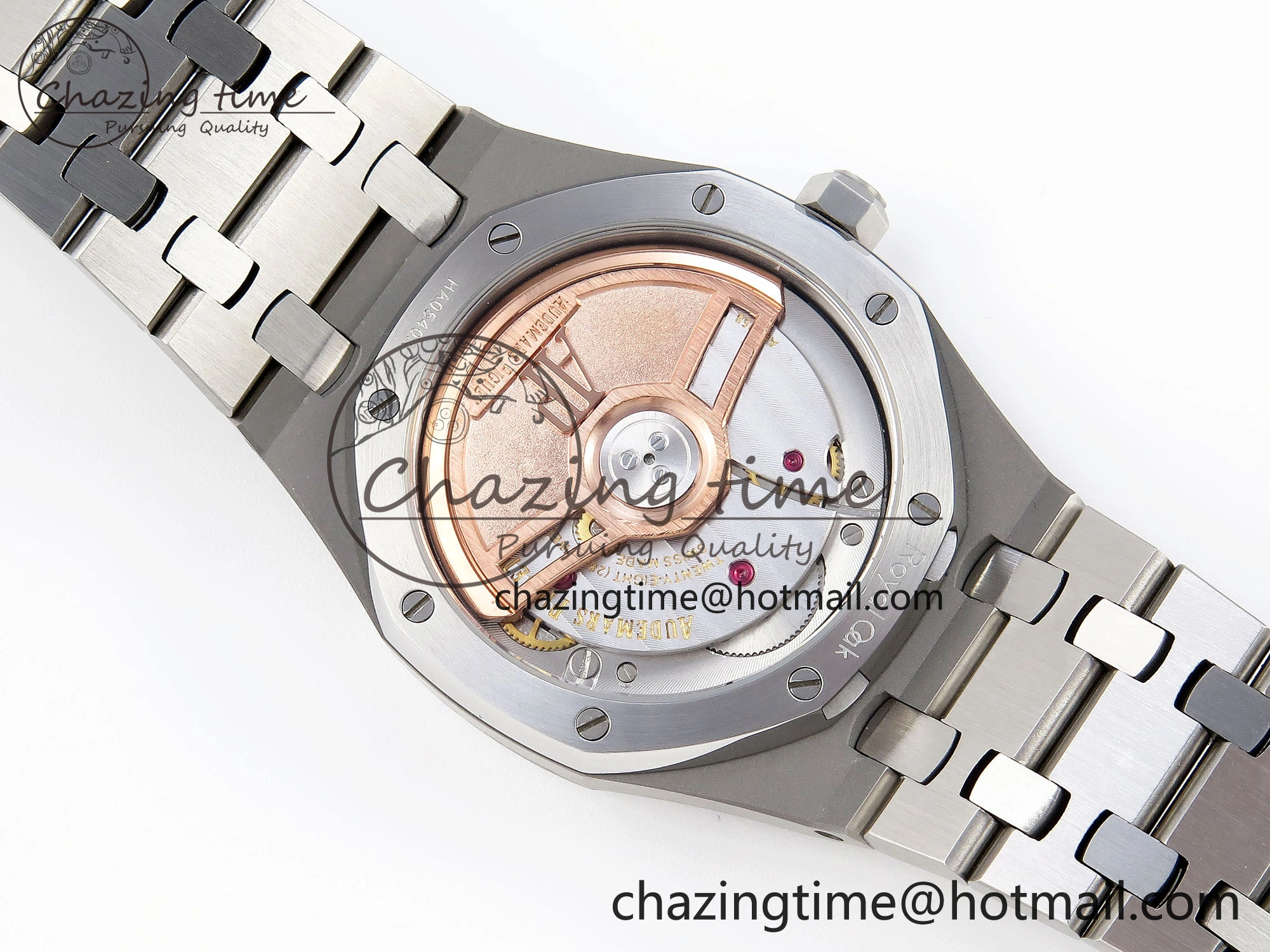 ROYAL OAK 34MM SS BF BEST EDITION ICE BLUE DIAL DIAMONDS BEZEL ON SS BRACELET A5800