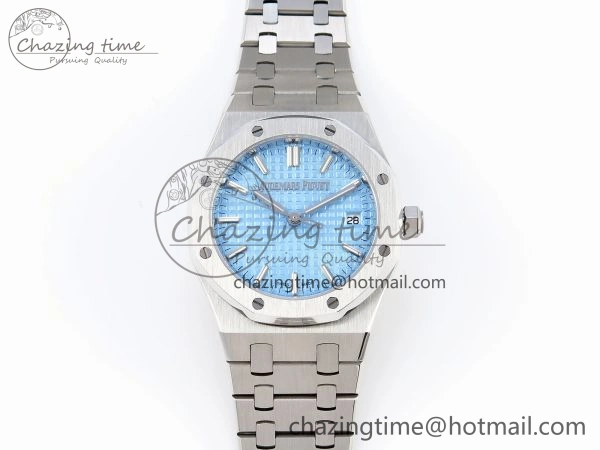 ROYAL OAK 34MM SS BF BEST EDITION ICE BLUE DIAL ON SS BRACELET A5800