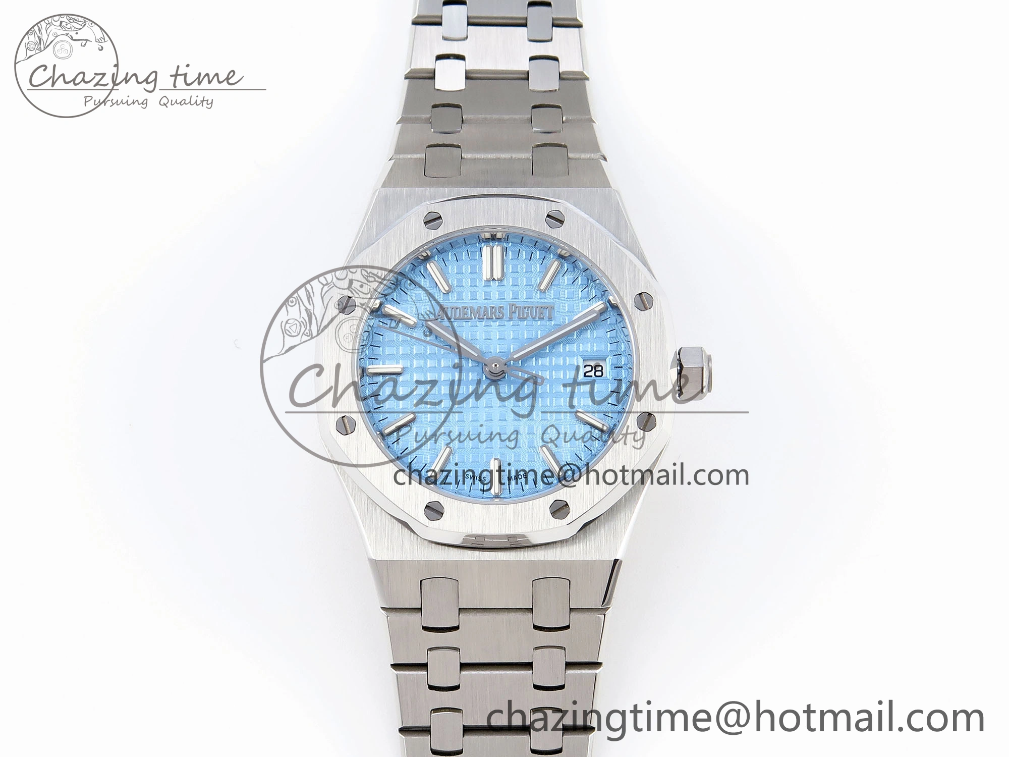 ROYAL OAK 34MM SS BF BEST EDITION ICE BLUE DIAL ON SS BRACELET A5800
