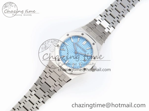 ROYAL OAK 34MM SS BF BEST EDITION ICE BLUE DIAL ON SS BRACELET A5800