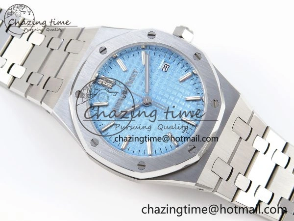 ROYAL OAK 34MM SS BF BEST EDITION ICE BLUE DIAL ON SS BRACELET A5800