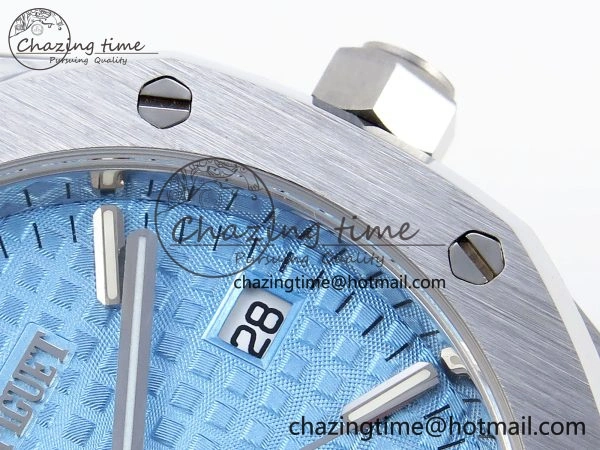 ROYAL OAK 34MM SS BF BEST EDITION ICE BLUE DIAL ON SS BRACELET A5800