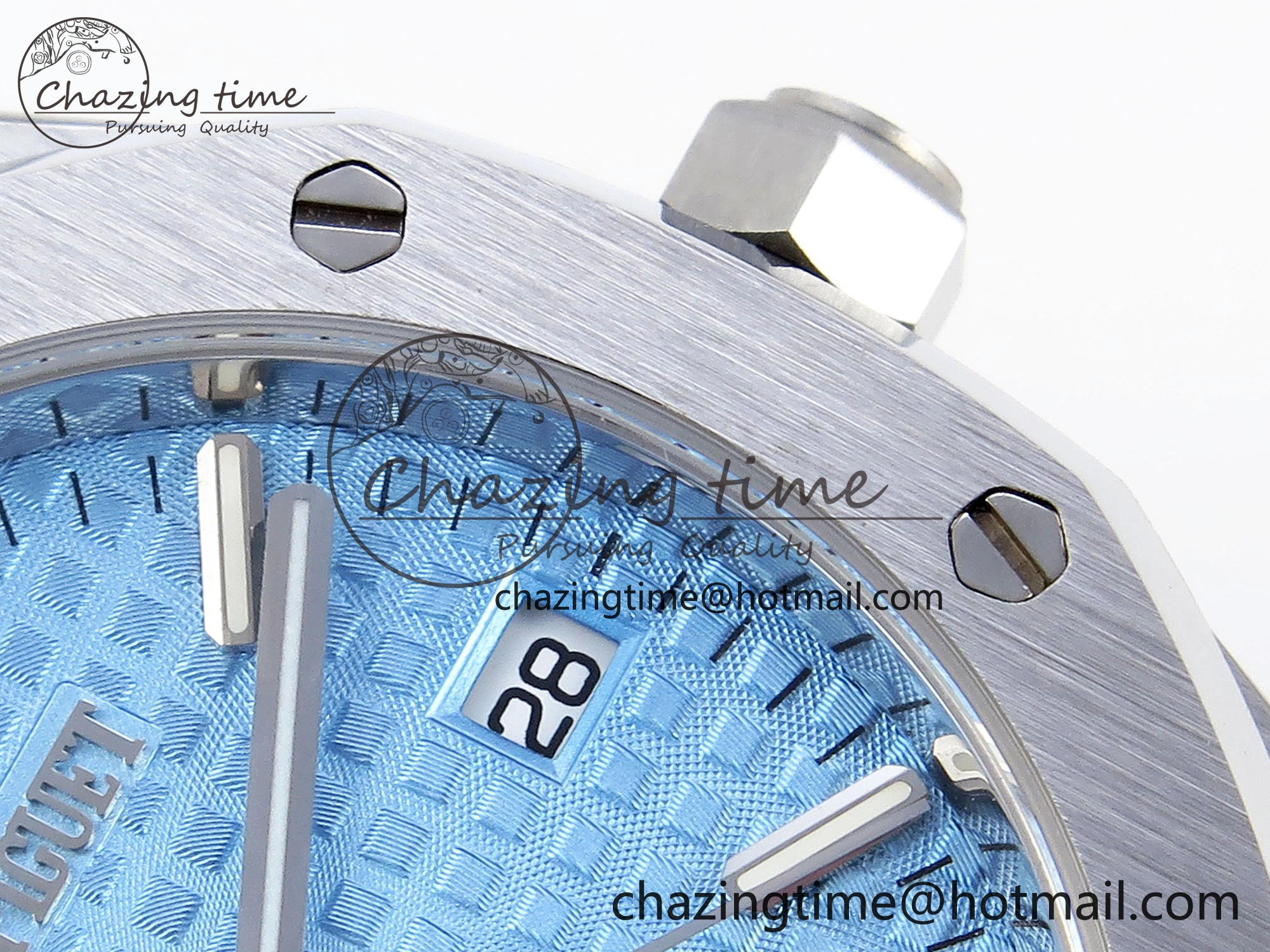 ROYAL OAK 34MM SS BF BEST EDITION ICE BLUE DIAL ON SS BRACELET A5800