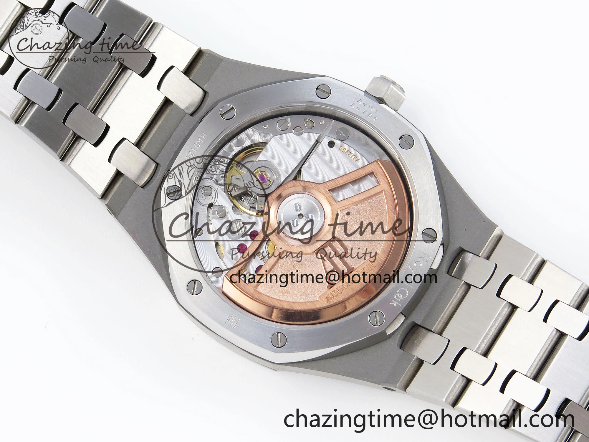 ROYAL OAK 34MM SS BF BEST EDITION WHITE DIAL DIAMONDS BEZEL ON SS BRACELET A5800