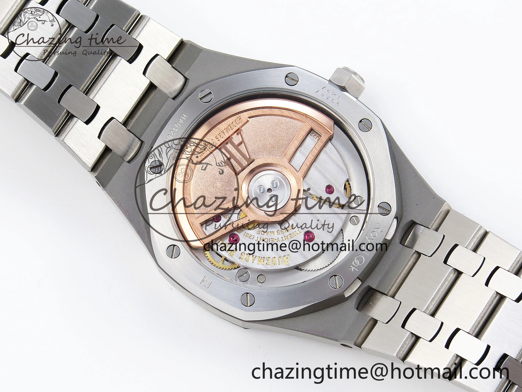 ROYAL OAK 34MM SS BF BEST EDITION WHITE DIAL DIAMONDS BEZEL ON SS BRACELET A5800