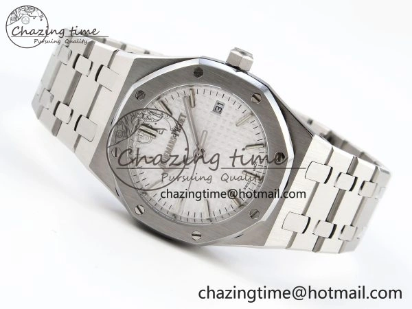 ROYAL OAK 34MM SS BF BEST EDITION WHITE DIAL ON SS BRACELET A5800