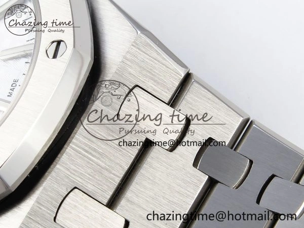 ROYAL OAK 34MM SS BF BEST EDITION WHITE DIAL ON SS BRACELET A5800