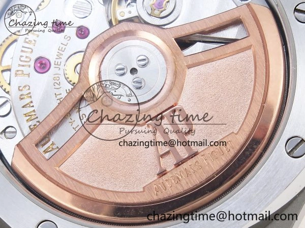 ROYAL OAK 34MM SS RG BF BEST EDITION WHITE DIAL ON SS RG BRACELET A5800