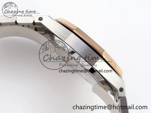 ROYAL OAK 34MM SS RG BF BEST EDITION WHITE DIAL ON SS RG BRACELET A5800