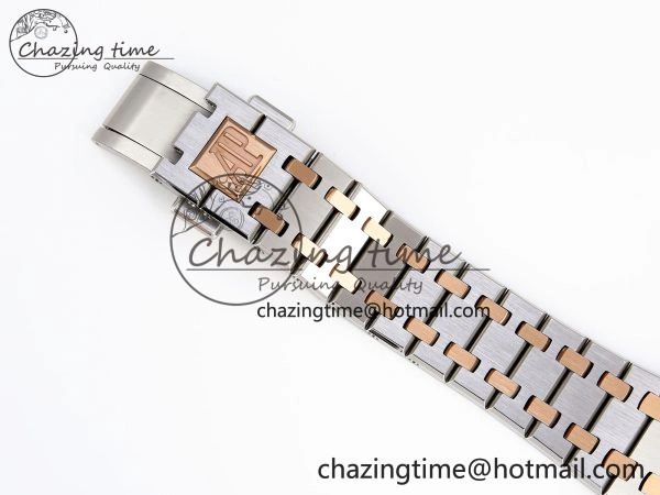 ROYAL OAK 34MM SS RG BF BEST EDITION WHITE DIAL ON SS RG BRACELET A5800