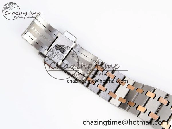 ROYAL OAK 34MM SS RG BF BEST EDITION WHITE DIAL ON SS RG BRACELET A5800
