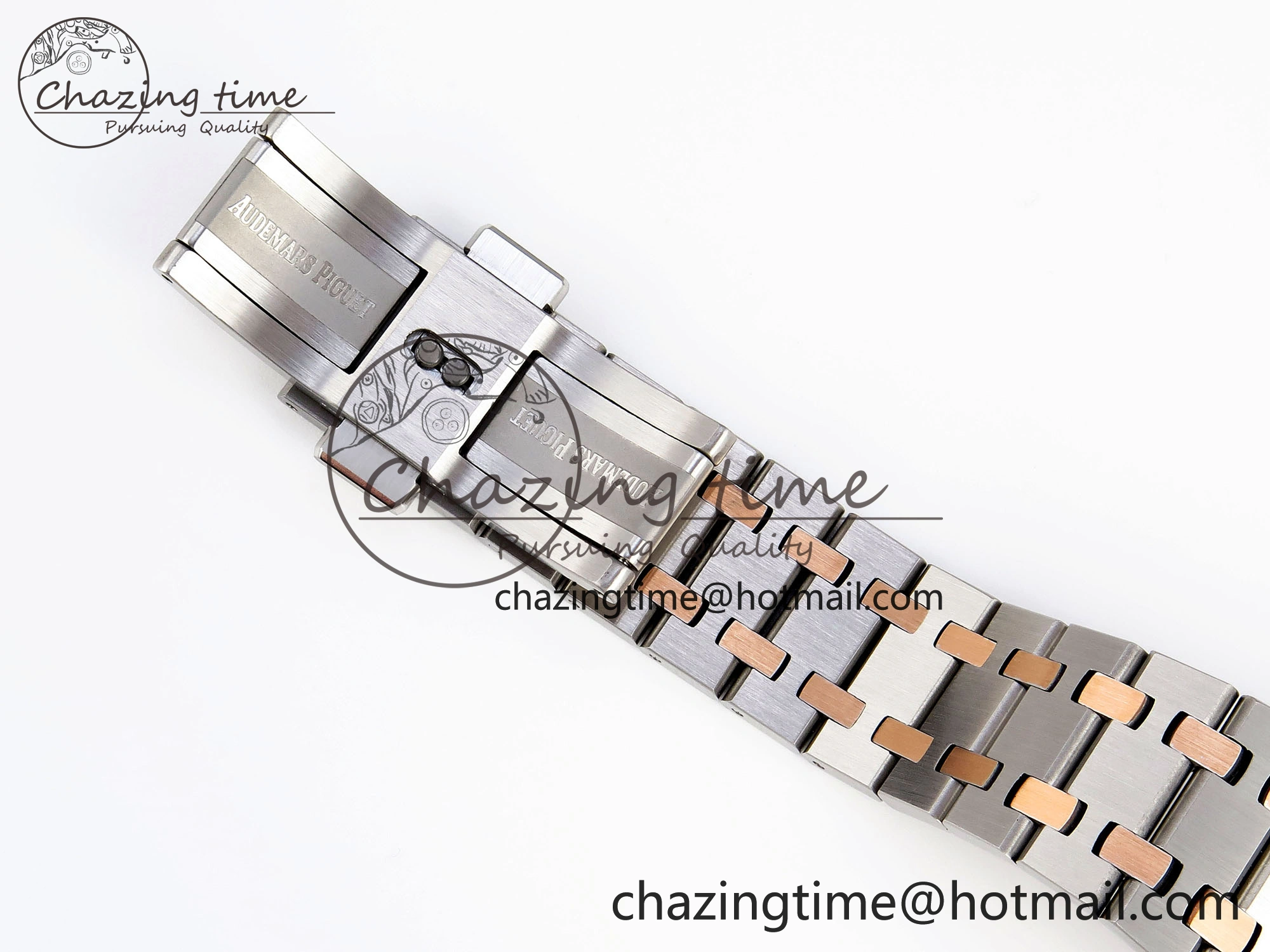 ROYAL OAK 34MM SS RG BF BEST EDITION WHITE DIAL ON SS RG BRACELET A5800