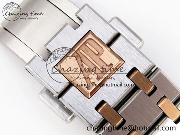 ROYAL OAK 34MM SS RG BF BEST EDITION WHITE DIAL ON SS RG BRACELET A5800