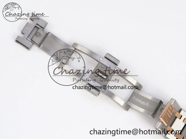 ROYAL OAK 34MM SS RG BF BEST EDITION WHITE DIAL ON SS RG BRACELET A5800