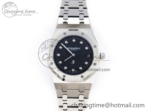 ROYAL OAK 39MM 15202 SS IPF 1:1 BEST EDITION BLACK DIAL ON SS BRACELET A2121
