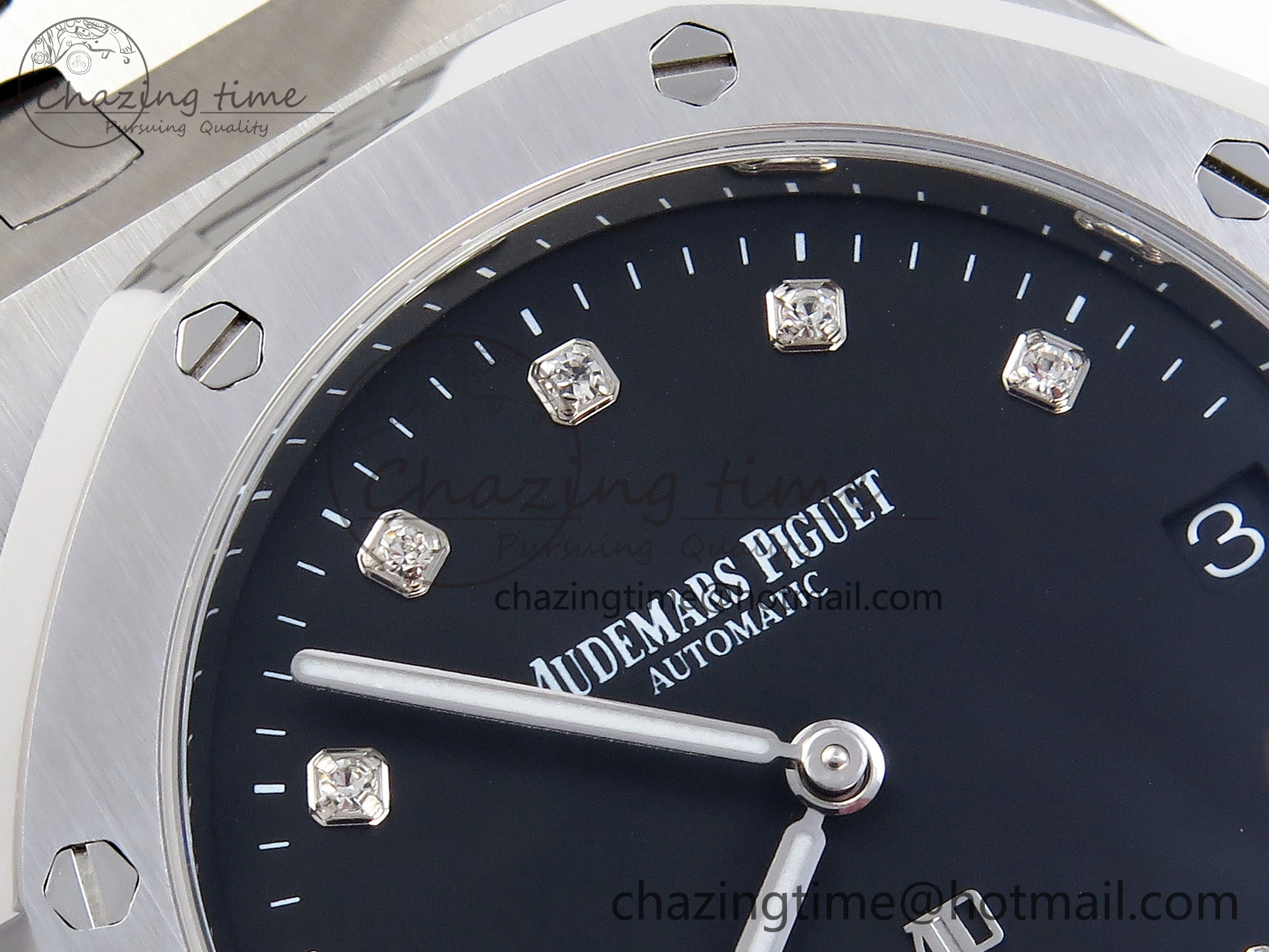 ROYAL OAK 39MM 15202 SS IPF 1:1 BEST EDITION BLACK DIAL ON SS BRACELET A2121