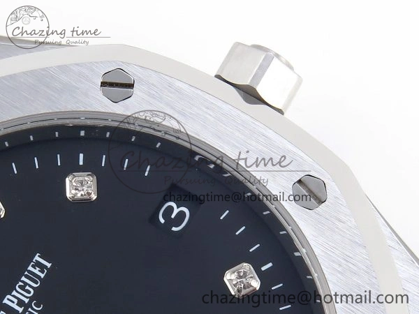 ROYAL OAK 39MM 15202 SS IPF 1:1 BEST EDITION BLACK DIAL ON SS BRACELET A2121
