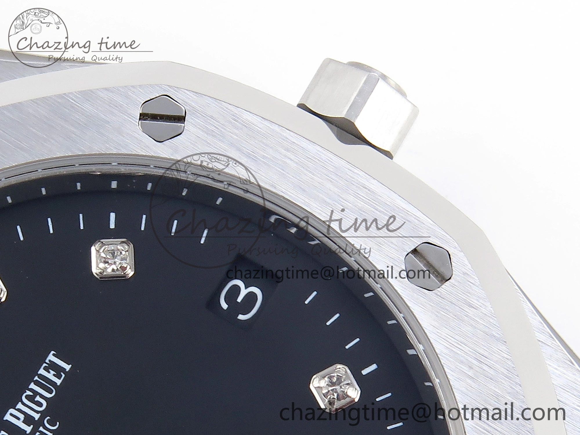 ROYAL OAK 39MM 15202 SS IPF 1:1 BEST EDITION BLACK DIAL ON SS BRACELET A2121