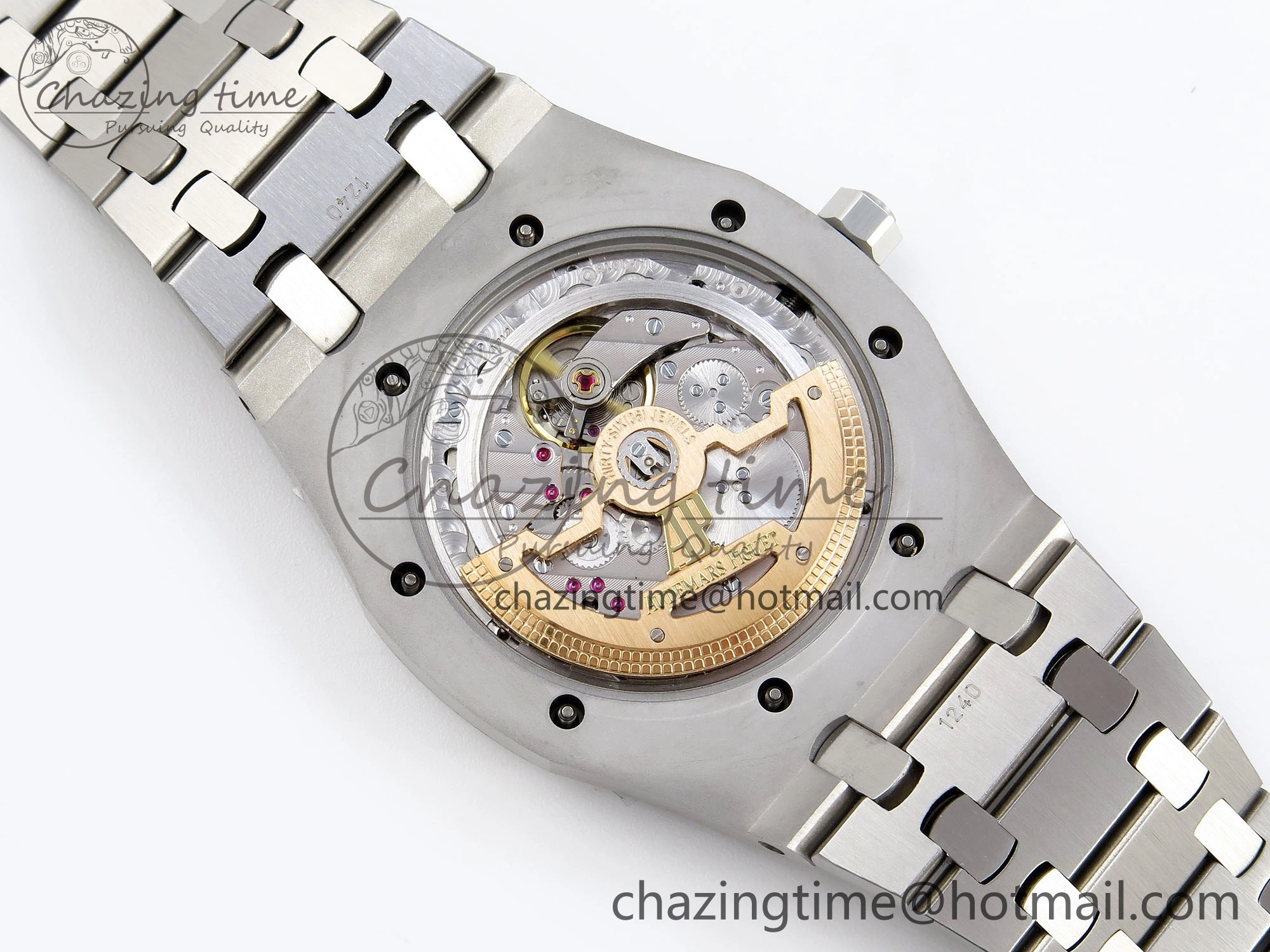 ROYAL OAK 39MM 15202 SS IPF 1:1 BEST EDITION GRAY TEXTURED DIAL ON SS BRACELET A2121