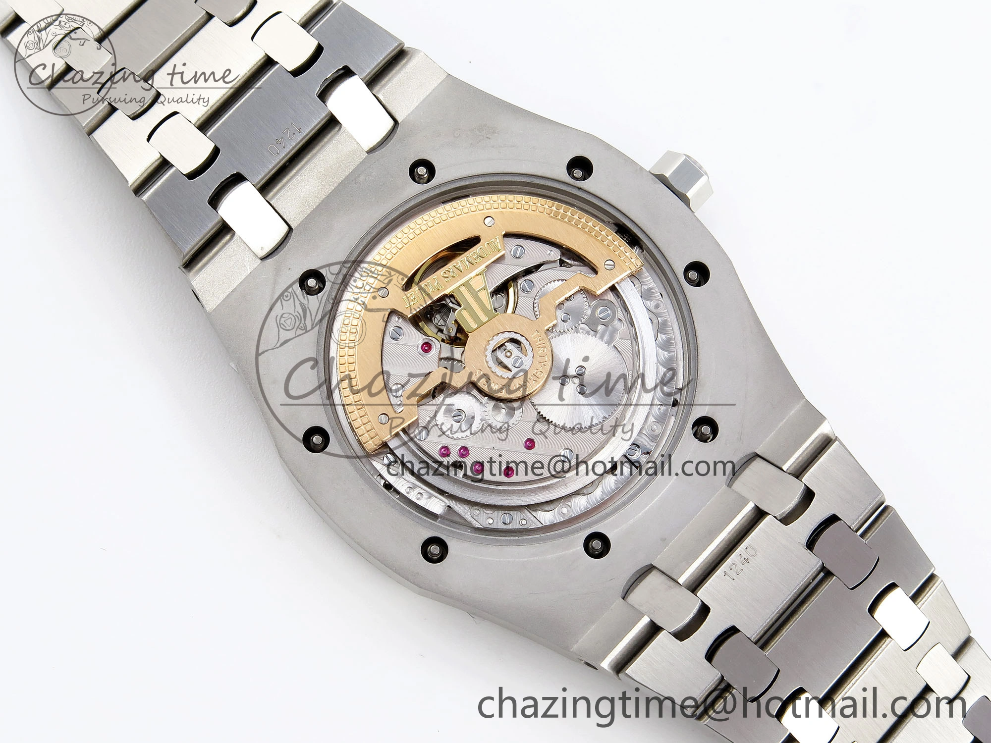 ROYAL OAK 39MM 15202 SS IPF 1:1 BEST EDITION GRAY TEXTURED DIAL ON SS BRACELET A2121