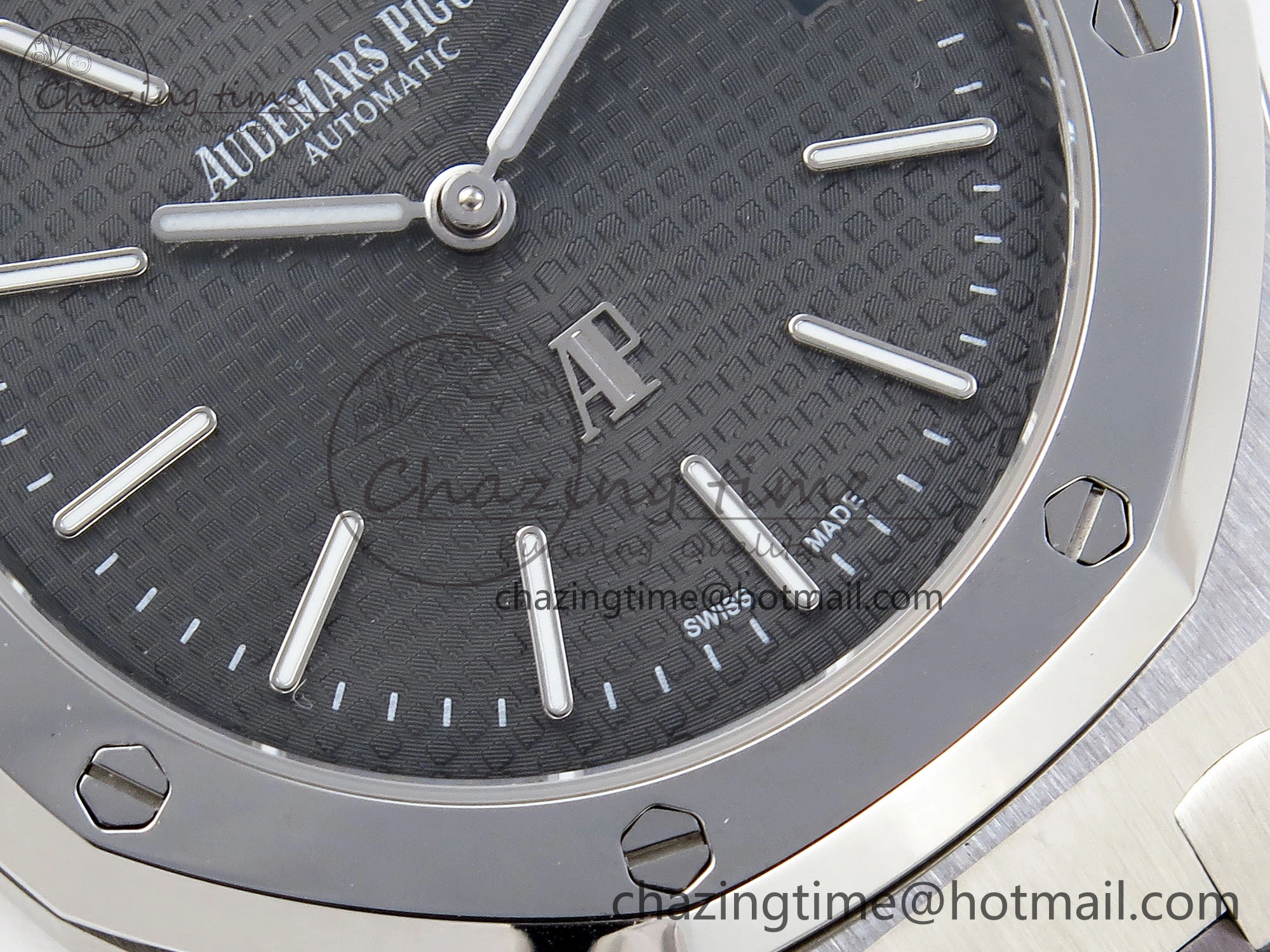 ROYAL OAK 39MM 15202 SS IPF 1:1 BEST EDITION GRAY TEXTURED DIAL ON SS BRACELET A2121
