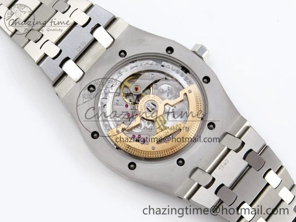 ROYAL OAK 39MM 15202 SS IPF 1:1 BEST EDITION GREEN BLACK DIAL ON SS BRACELET A2121