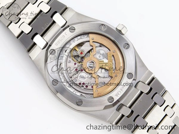 ROYAL OAK 39MM 15202 SS IPF 1:1 BEST EDITION GREEN BLACK DIAL ON SS BRACELET A2121