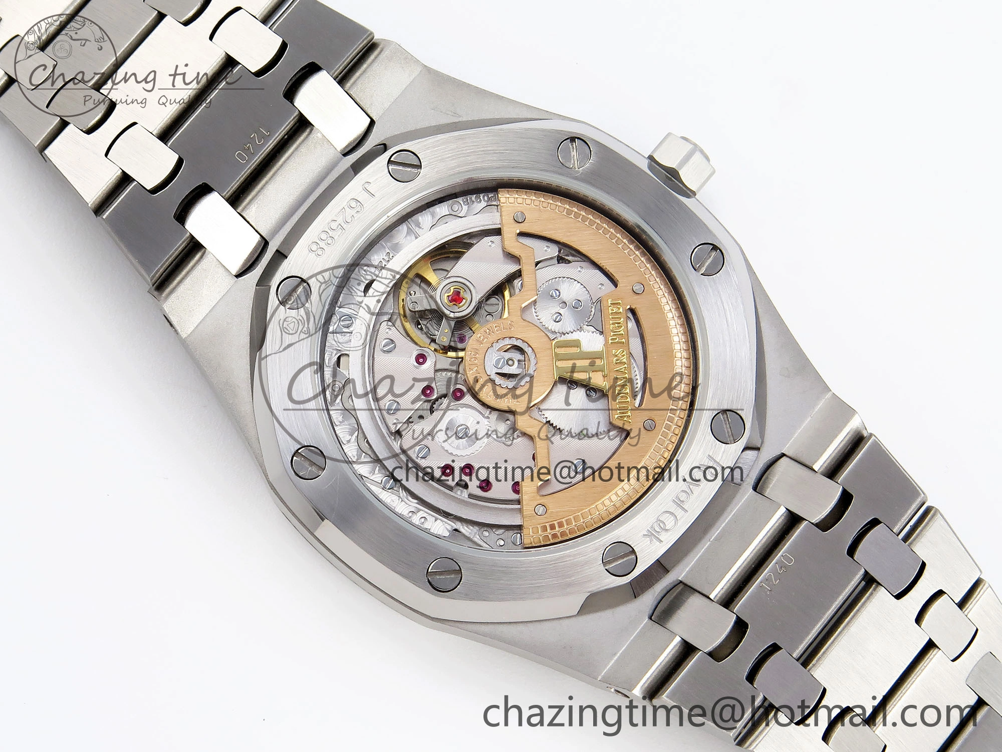 ROYAL OAK 39MM 15202 SS IPF 1:1 BEST EDITION GREEN BLACK DIAL ON SS BRACELET A2121