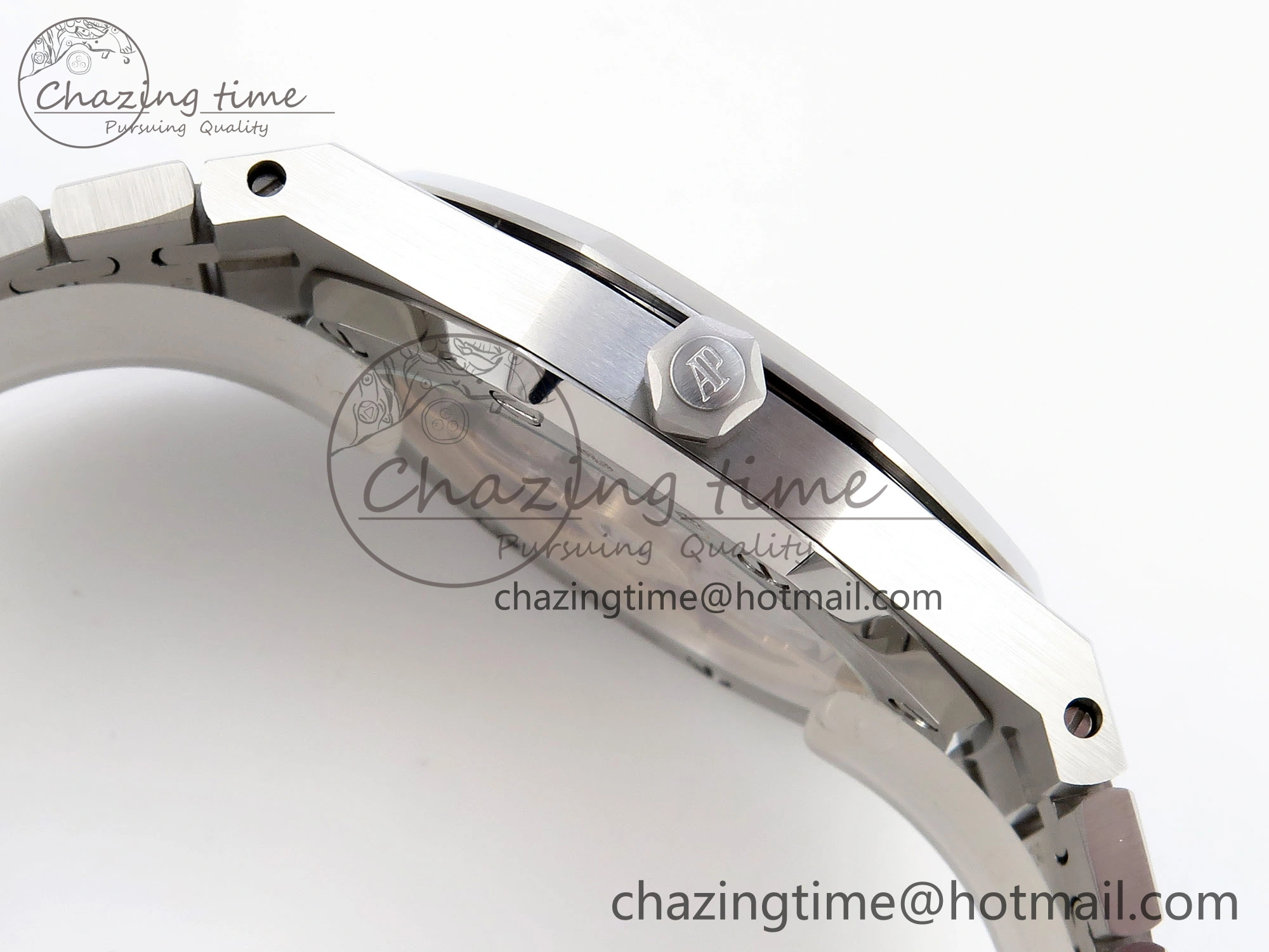 ROYAL OAK 39MM 15202 SS IPF 1:1 BEST EDITION WHITE TEXTURED DIAL ON SS BRACELET A2121