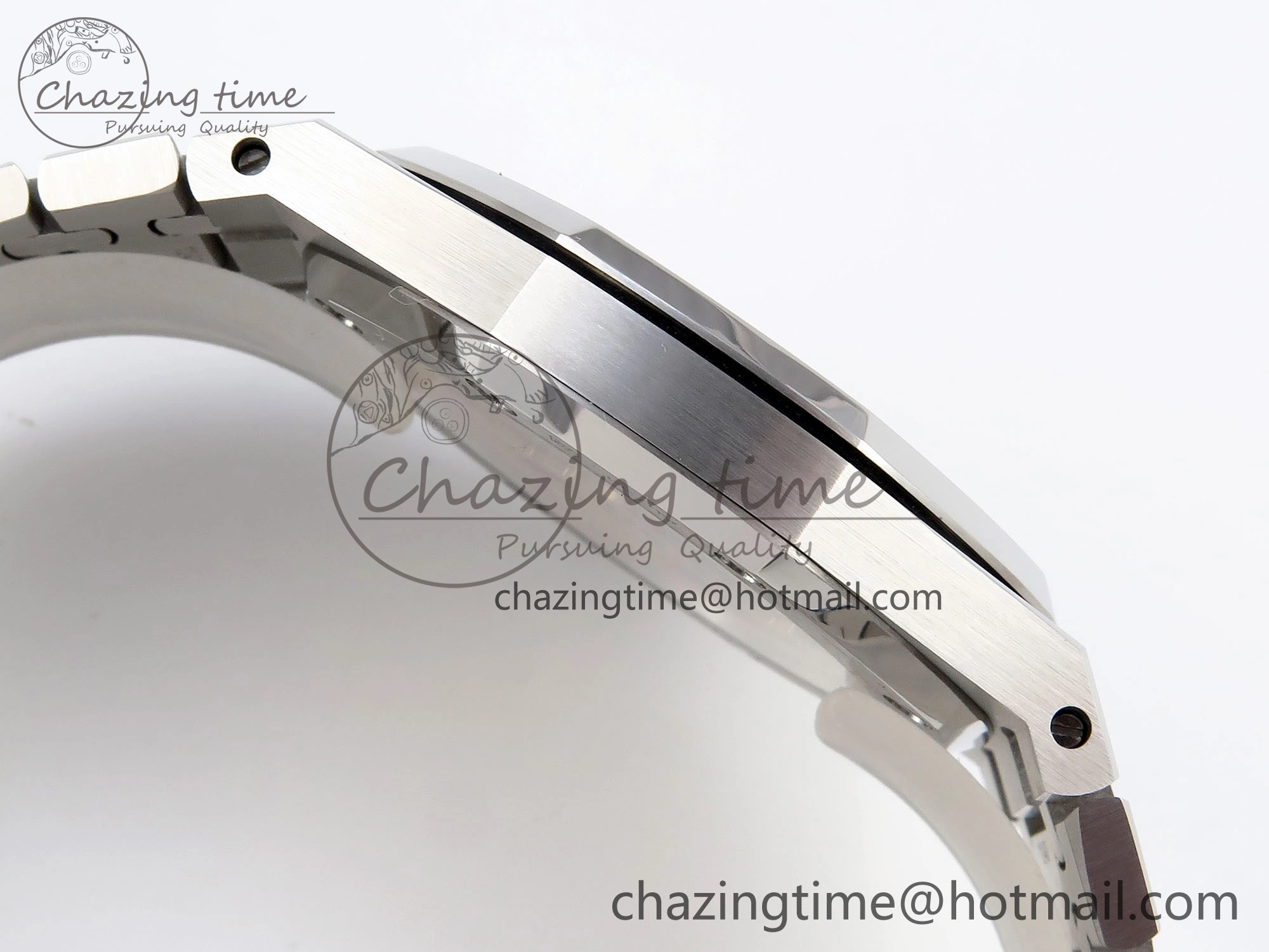 ROYAL OAK 39MM 15202 SS IPF 1:1 BEST EDITION WHITE TEXTURED DIAL ON SS BRACELET A2121