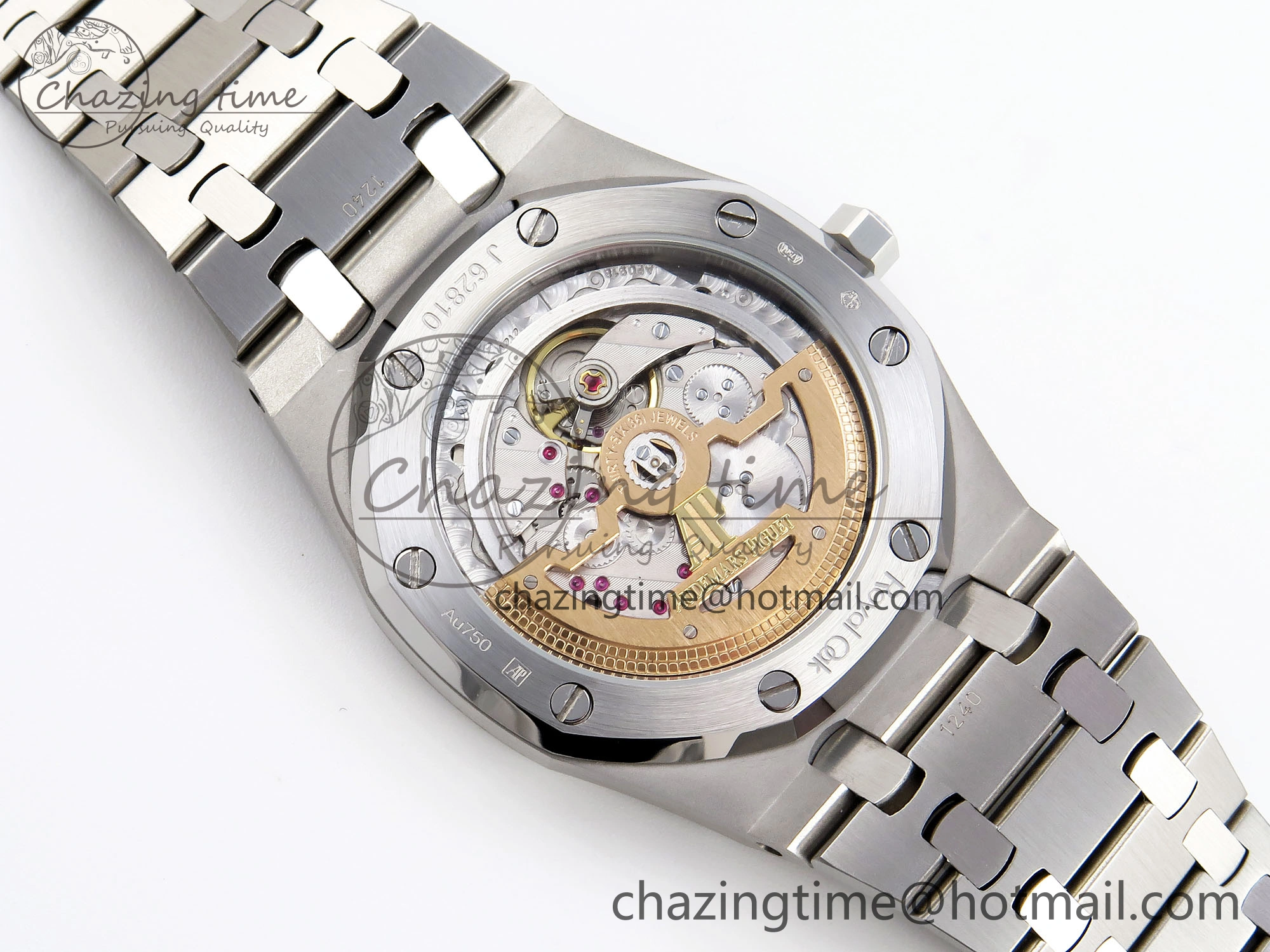 ROYAL OAK 39MM 15202 SS IPF 1:1 BEST EDITION YELLOW TEXTURED DIAL ON SS BRACELET A2121