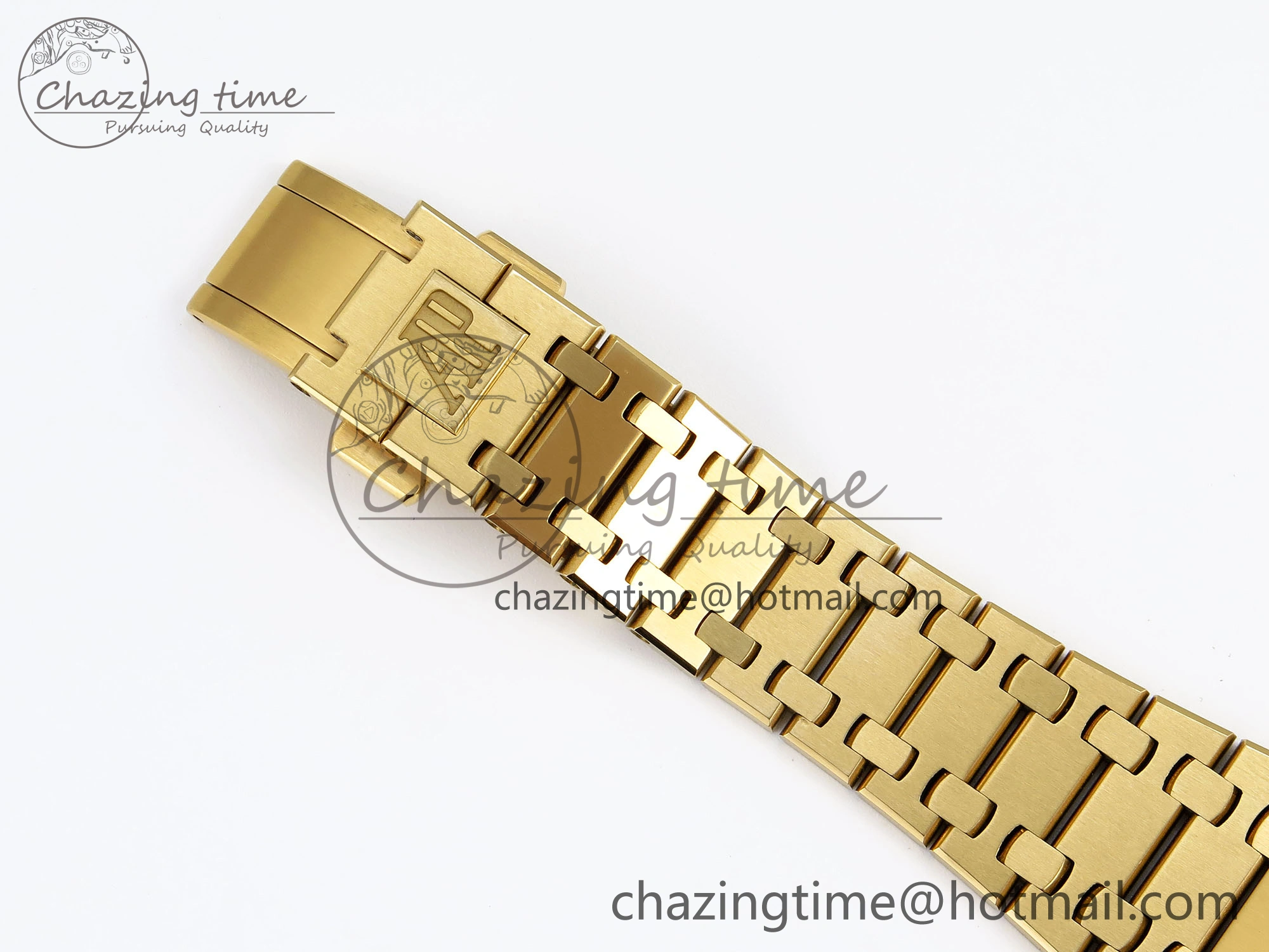 ROYAL OAK 39MM 15202 YG IPF 1:1 BEST EDITION WHITE TEXTURED DIAL ON YG BRACELET A2121