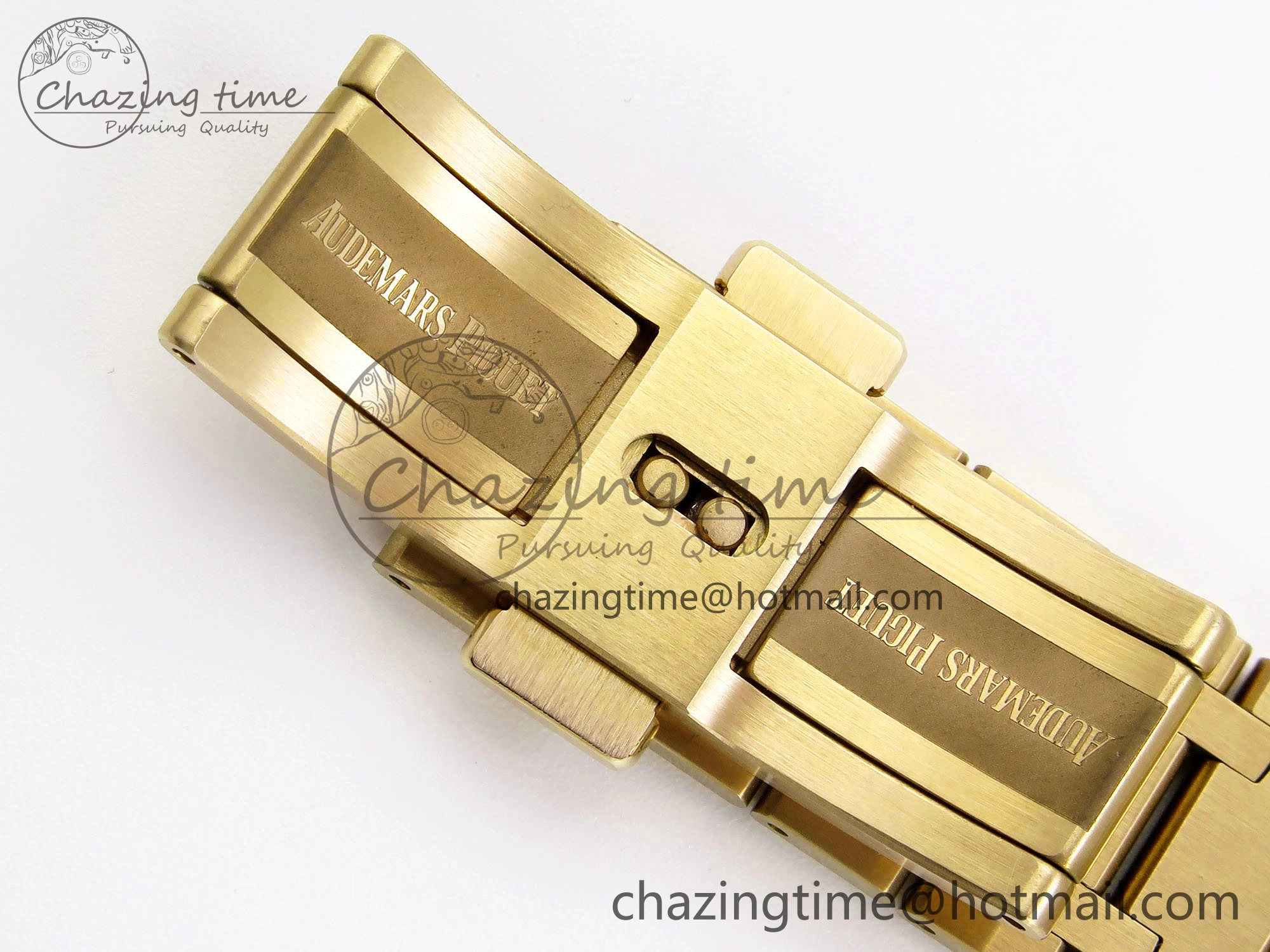 ROYAL OAK 39MM 15202 YG IPF 1:1 BEST EDITION WHITE TEXTURED DIAL ON YG BRACELET A2121