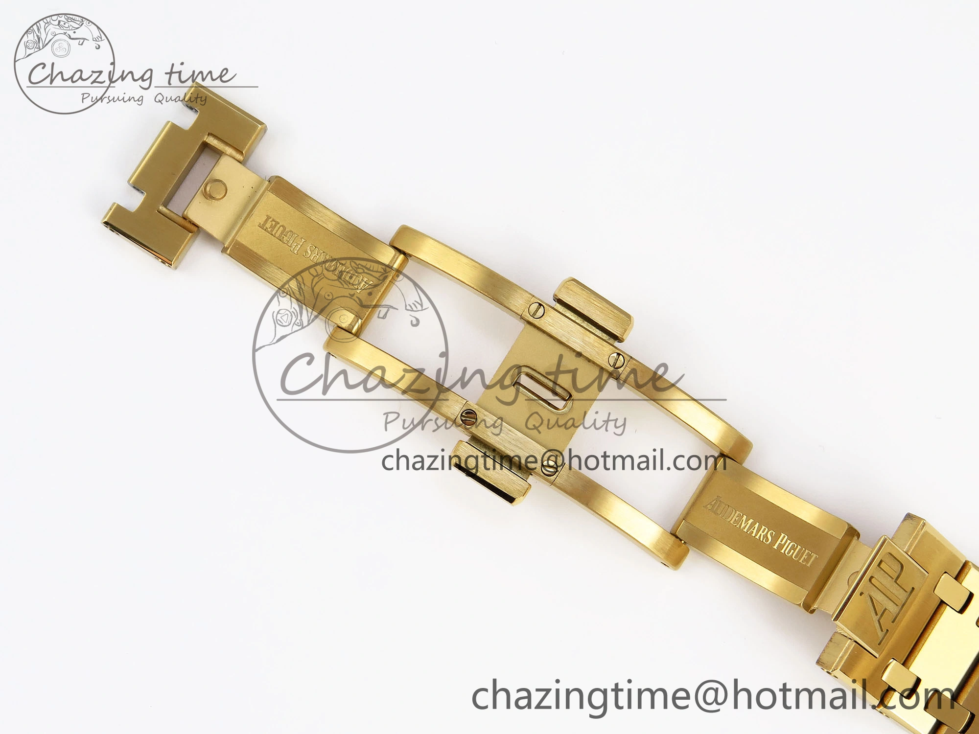 ROYAL OAK 39MM 15202 YG IPF 1:1 BEST EDITION YELLOW BROWN TEXTURED DIAL ON YG BRACELET A2121