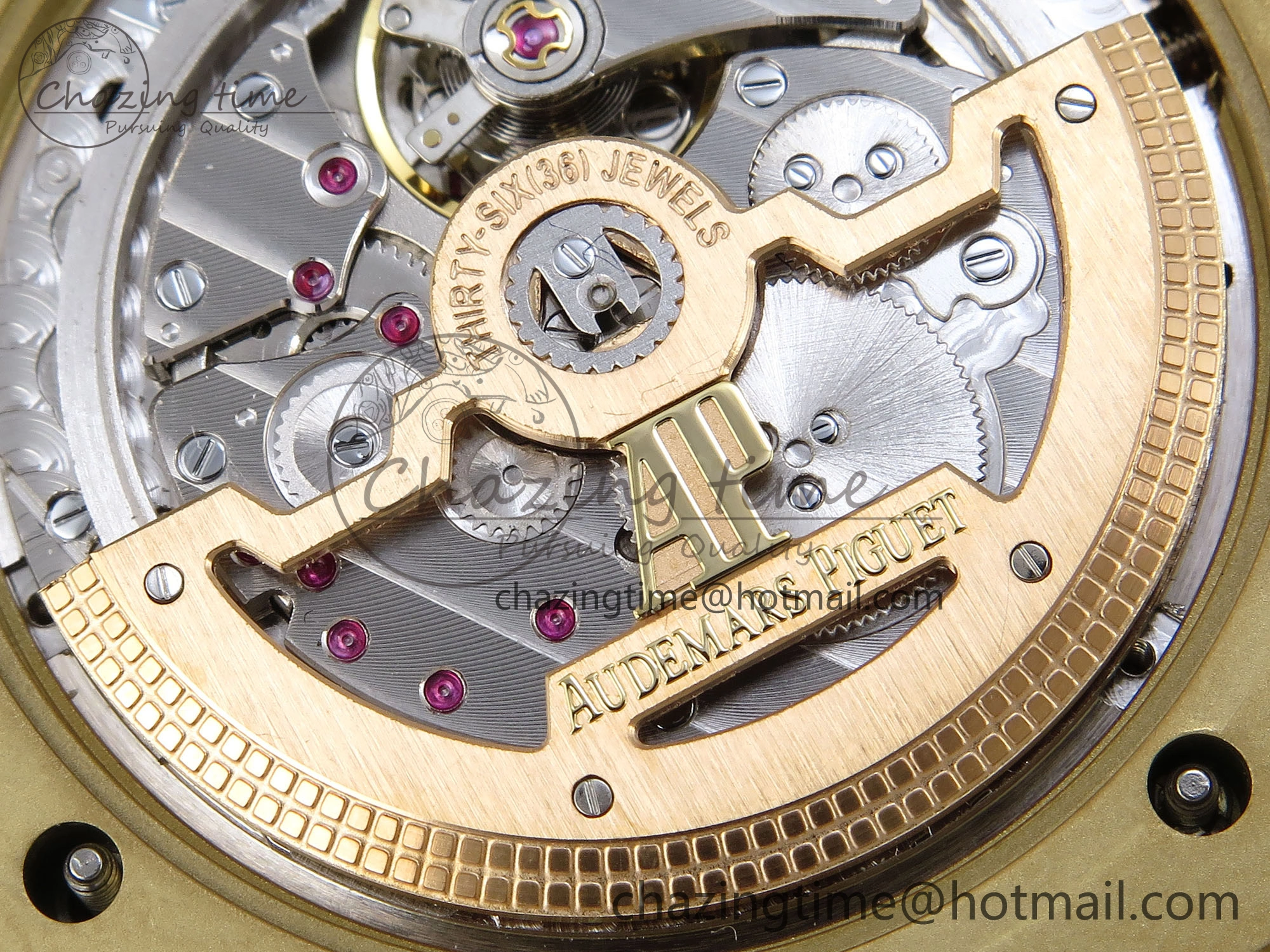 ROYAL OAK 39MM 15202 YG IPF 1:1 BEST EDITION YELLOW BROWN TEXTURED DIAL ON YG BRACELET A2121