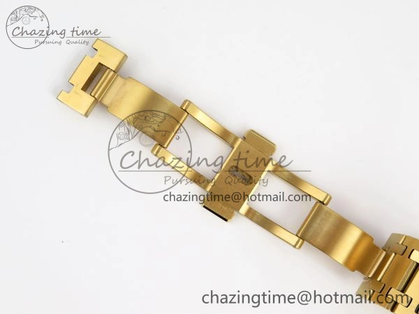 ROYAL OAK 39MM 15202 YG IPF 1:1 BEST EDITION YELLOW BROWN TEXTURED DIAL ON YG BRACELET A2121