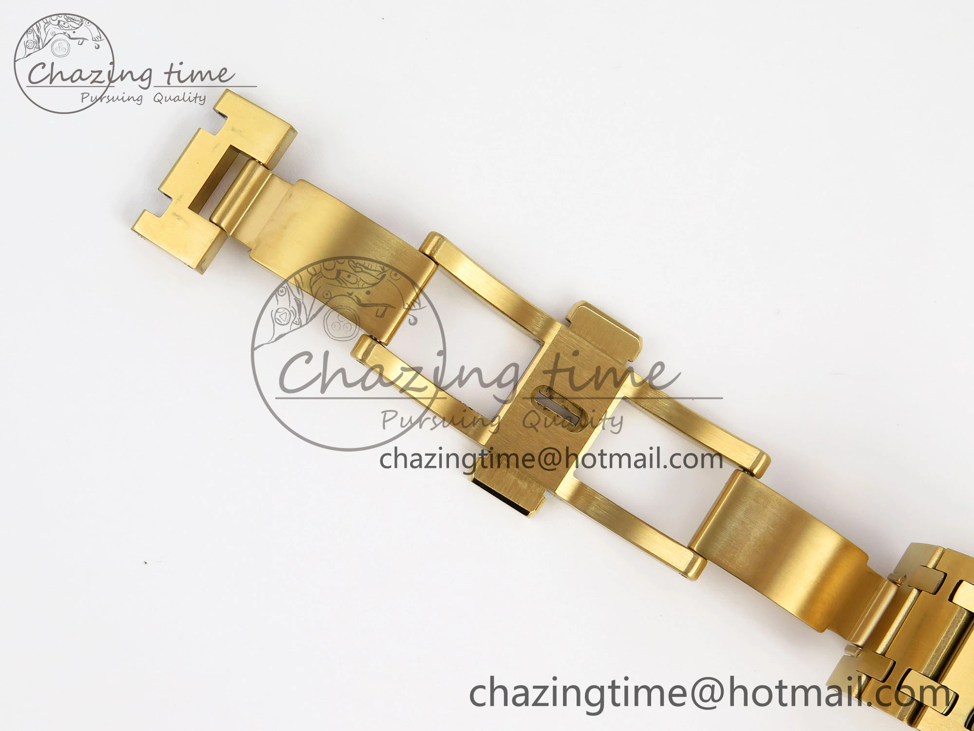 ROYAL OAK 39MM 15202 YG IPF 1:1 BEST EDITION YELLOW BROWN TEXTURED DIAL ON YG BRACELET A2121