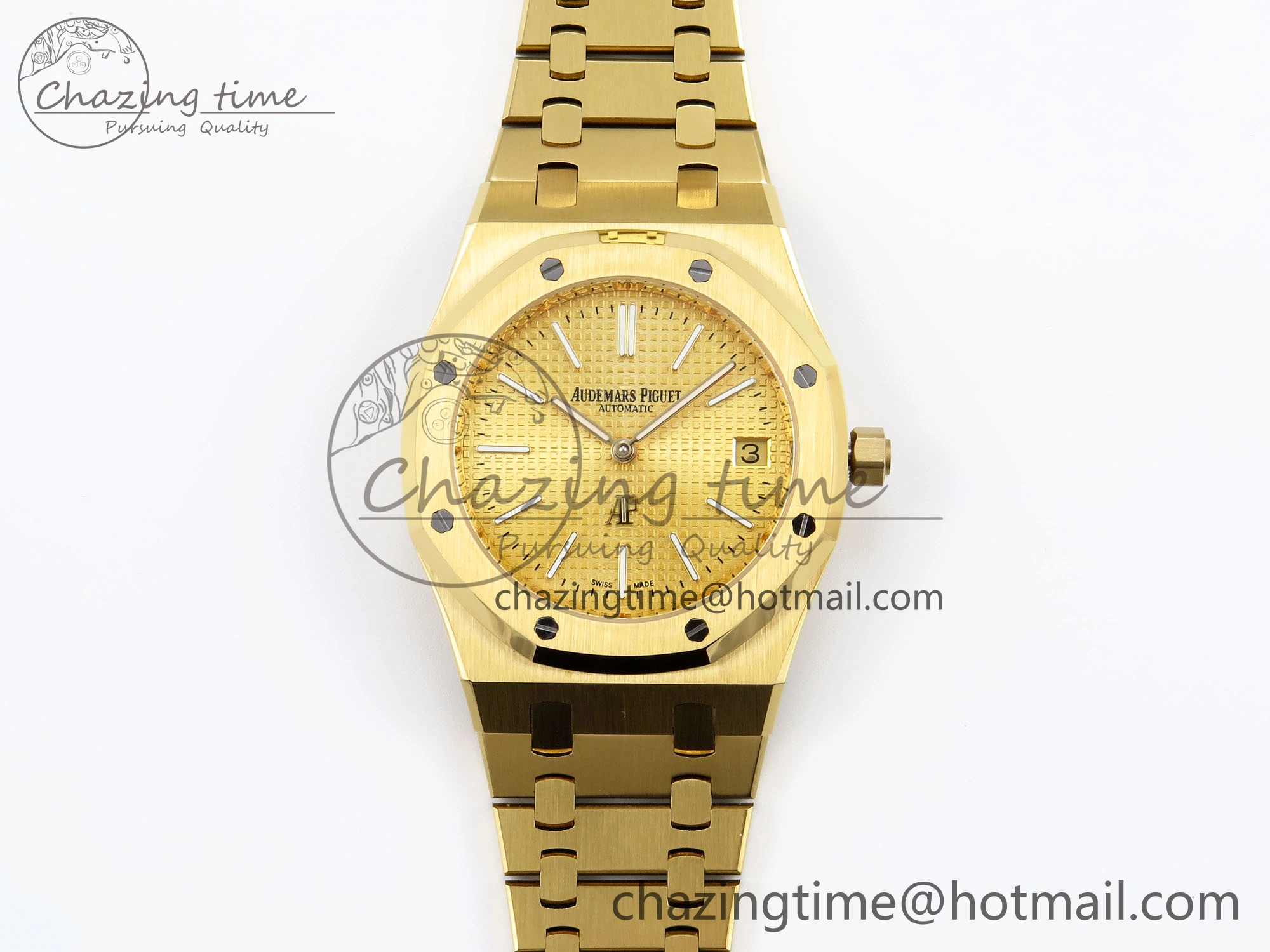 ROYAL OAK 39MM 15202 YG IPF 1:1 BEST EDITION YG TEXTURED DIAL ON YG BRACELET A2121