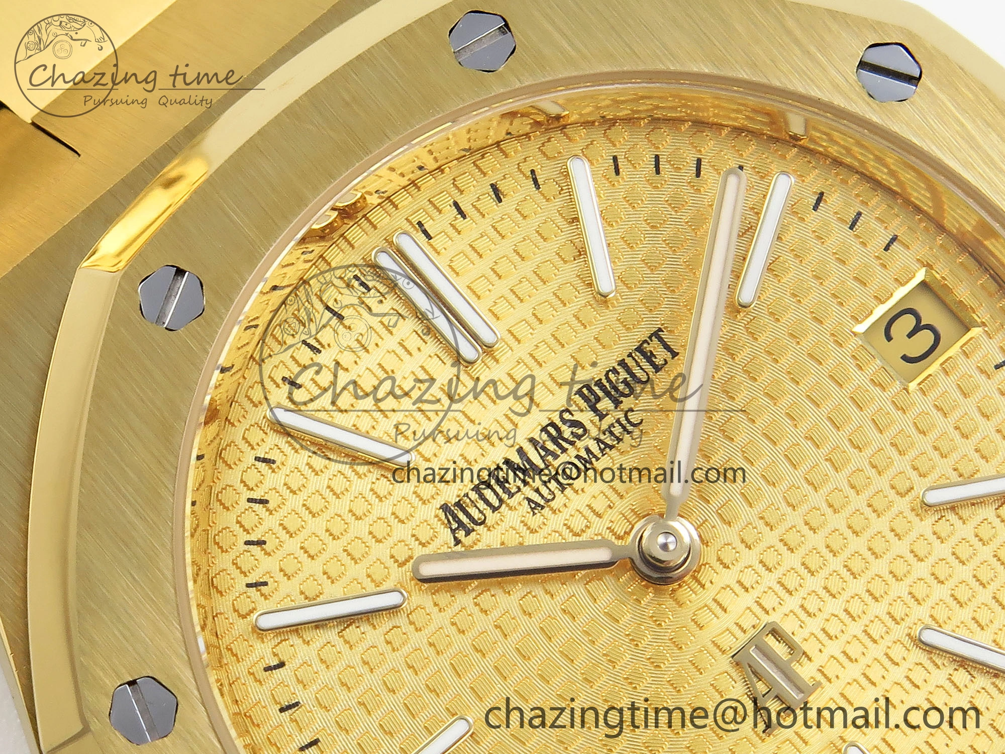 ROYAL OAK 39MM 15202 YG IPF 1:1 BEST EDITION YG TEXTURED DIAL ON YG BRACELET A2121