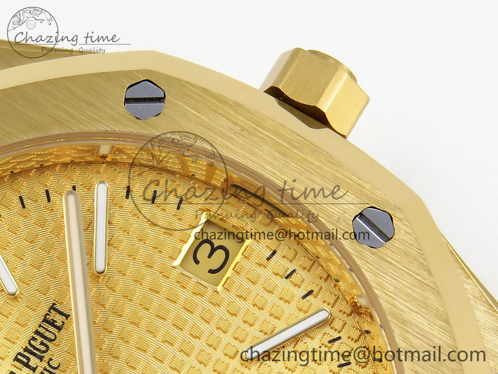 ROYAL OAK 39MM 15202 YG IPF 1:1 BEST EDITION YG TEXTURED DIAL ON YG BRACELET A2121