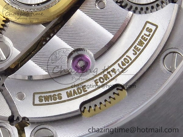 ROYAL OAK 41MM 15400 SS APSF 1:1 BEST EDITION GRAY TEXTURED DIAL ON BLACK RUBBER STRAP SA3120 SUPER CLONE V3