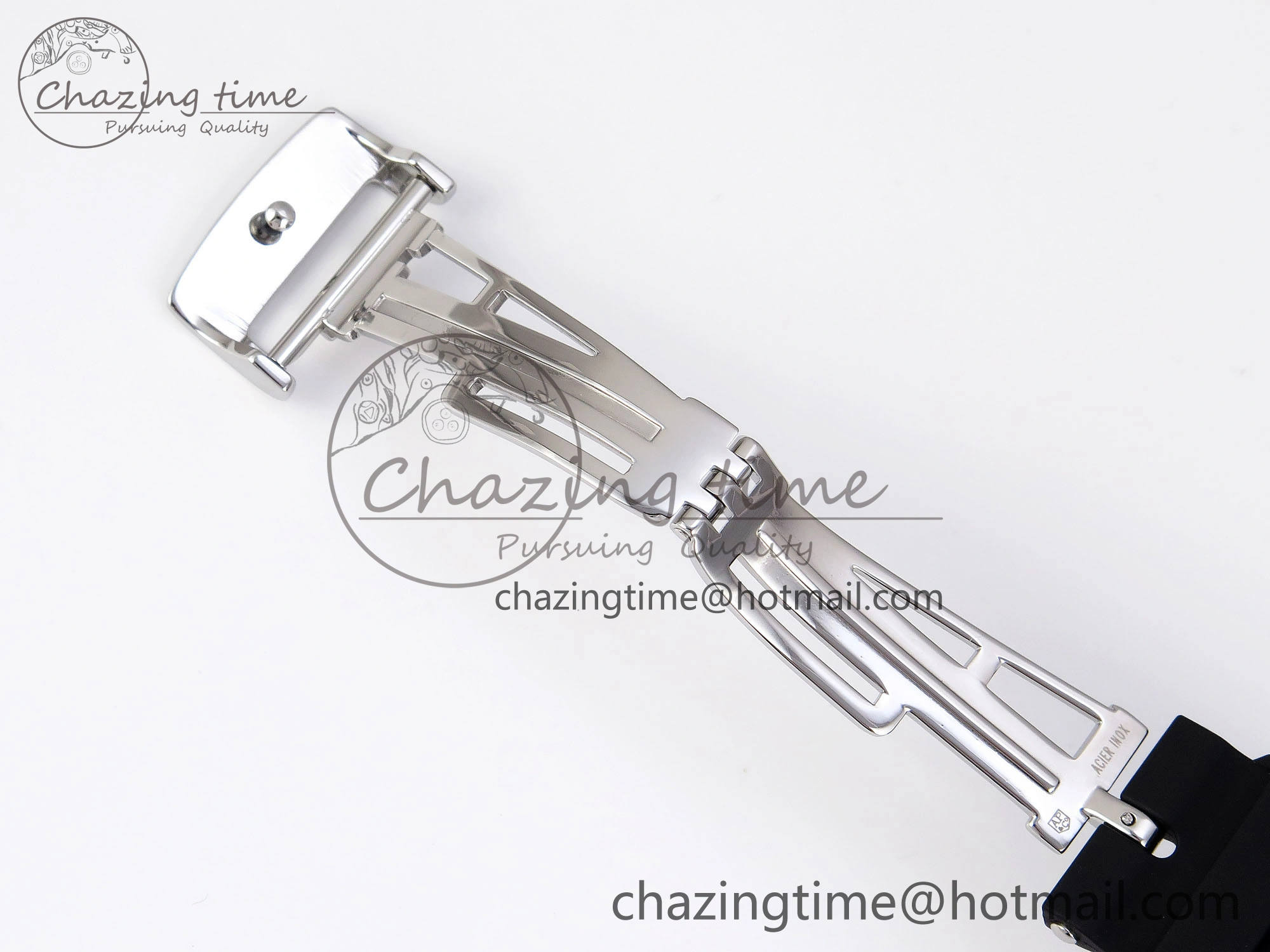 ROYAL OAK 41MM 15400 SS APSF 1:1 BEST EDITION WHITE TEXTURED DIAL ON BLACK RUBBER STRAP SA3120 SUPER CLONE V3
